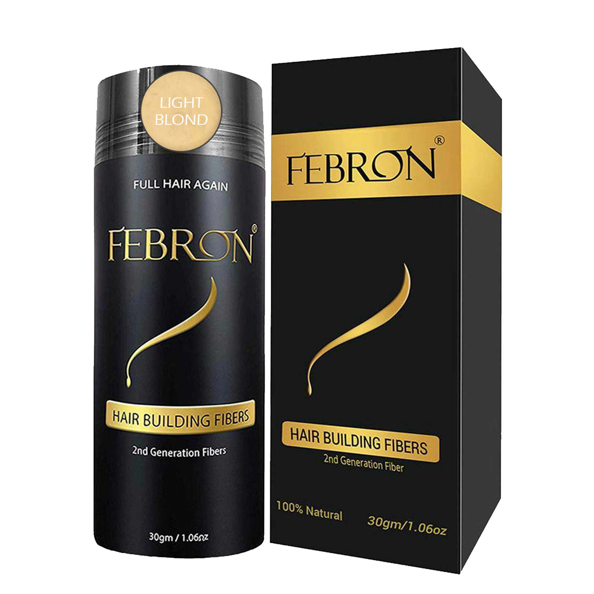 Febron Hair Building Fibers |  Best Hair Loss Concealer for Men & Women