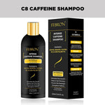 Febron C8 Caffeine Shampoo front label close-up| DHT Blocker