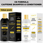 VALUE PACK 20% OFF Febron. C8 Formula Caffeine Shampoo and Conditioner Combo Pack for Hair Growth and DHT Blocking