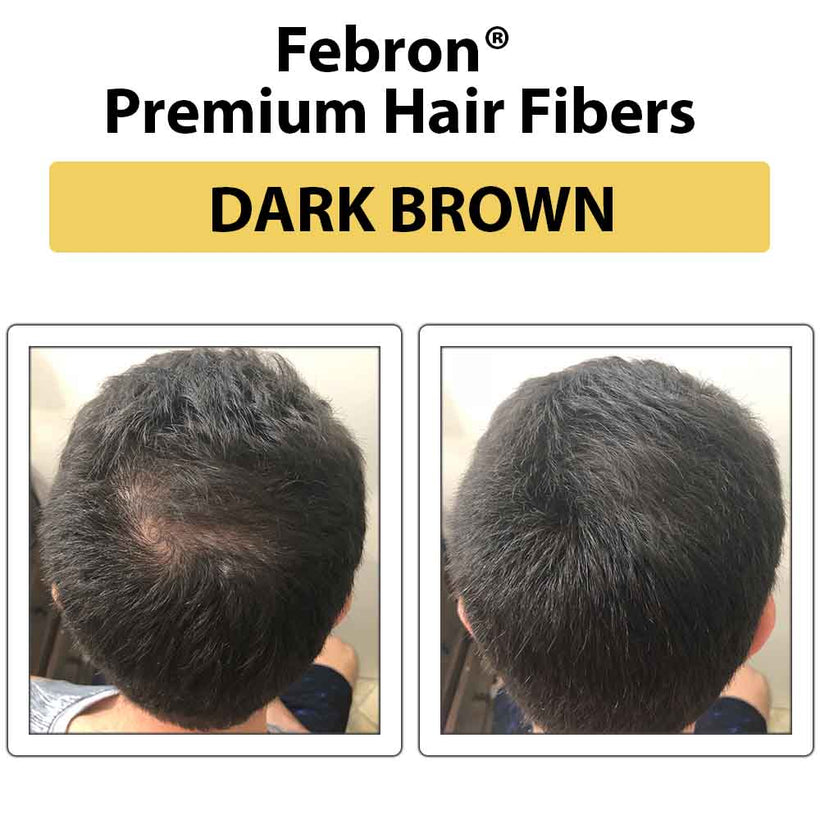 FEBRON transformation on light brown hair – instant density after first use