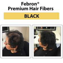 Load image into Gallery viewer, High-contrast before and after with FEBRON on jet black hair. thicken crown hair naturally
