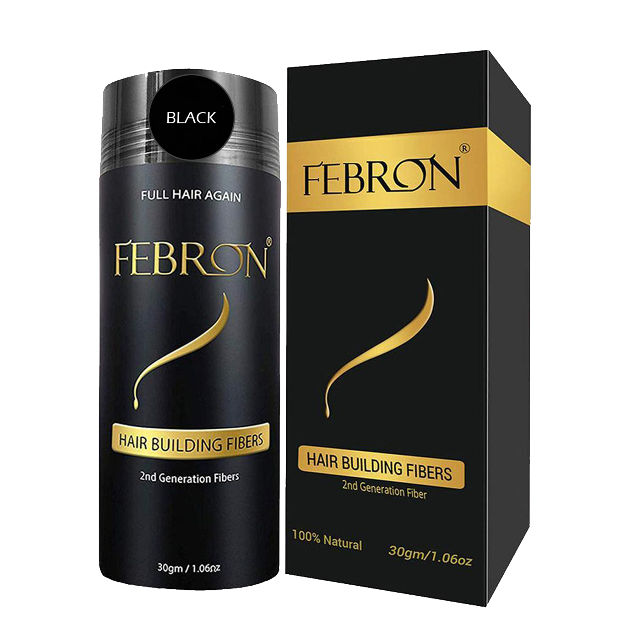 Febron Hair Building Fibers |  Best Hair Loss Concealer for Men & Women