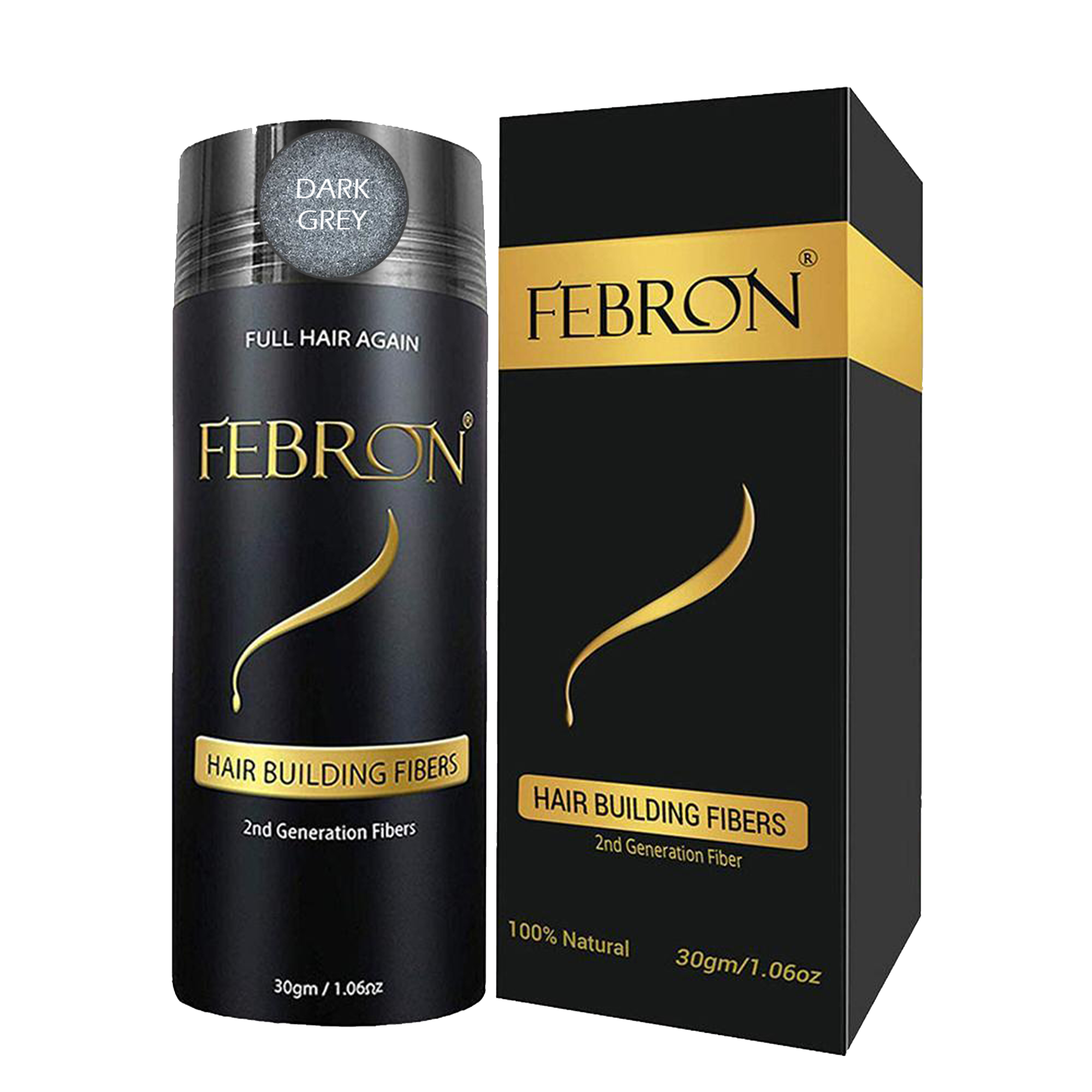 Febron Hair Building Fibers |  Best Hair Loss Concealer for Men & Women