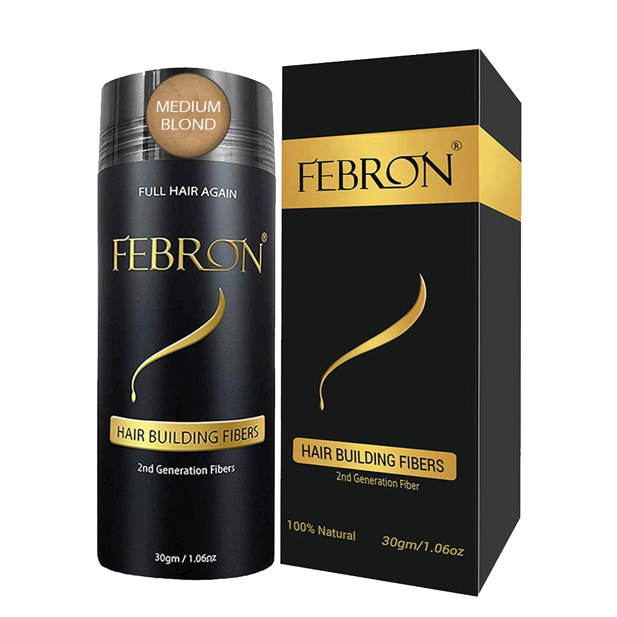 Febron Hair Building Fibers |  Best Hair Loss Concealer for Men & Women