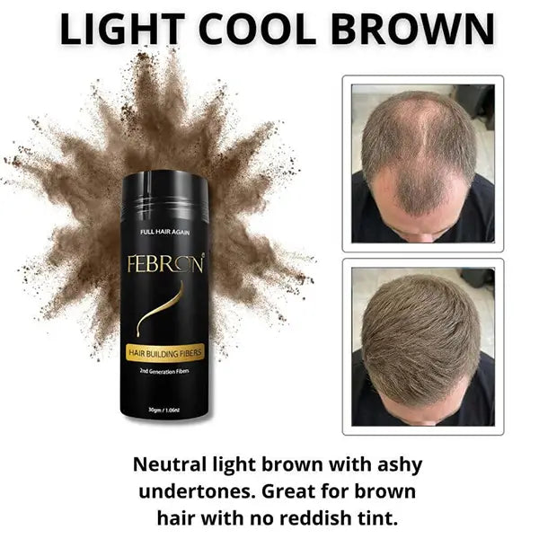 light_cool_brown_febron_hair_fibers