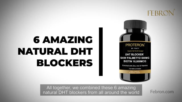 FEBRON Proteron DHT Blocker – 3-in-1 Hair Loss Capsules for Men & Women