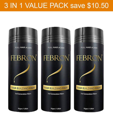 3 IN 1 Premium Febron Hair Building Fibers | Febron