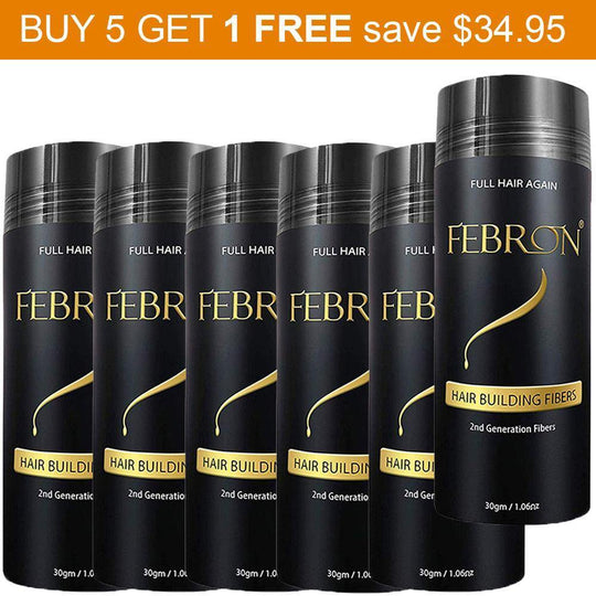 Premium Febron Hair Thickening Fibers | Buy 5 Get 1 FREE