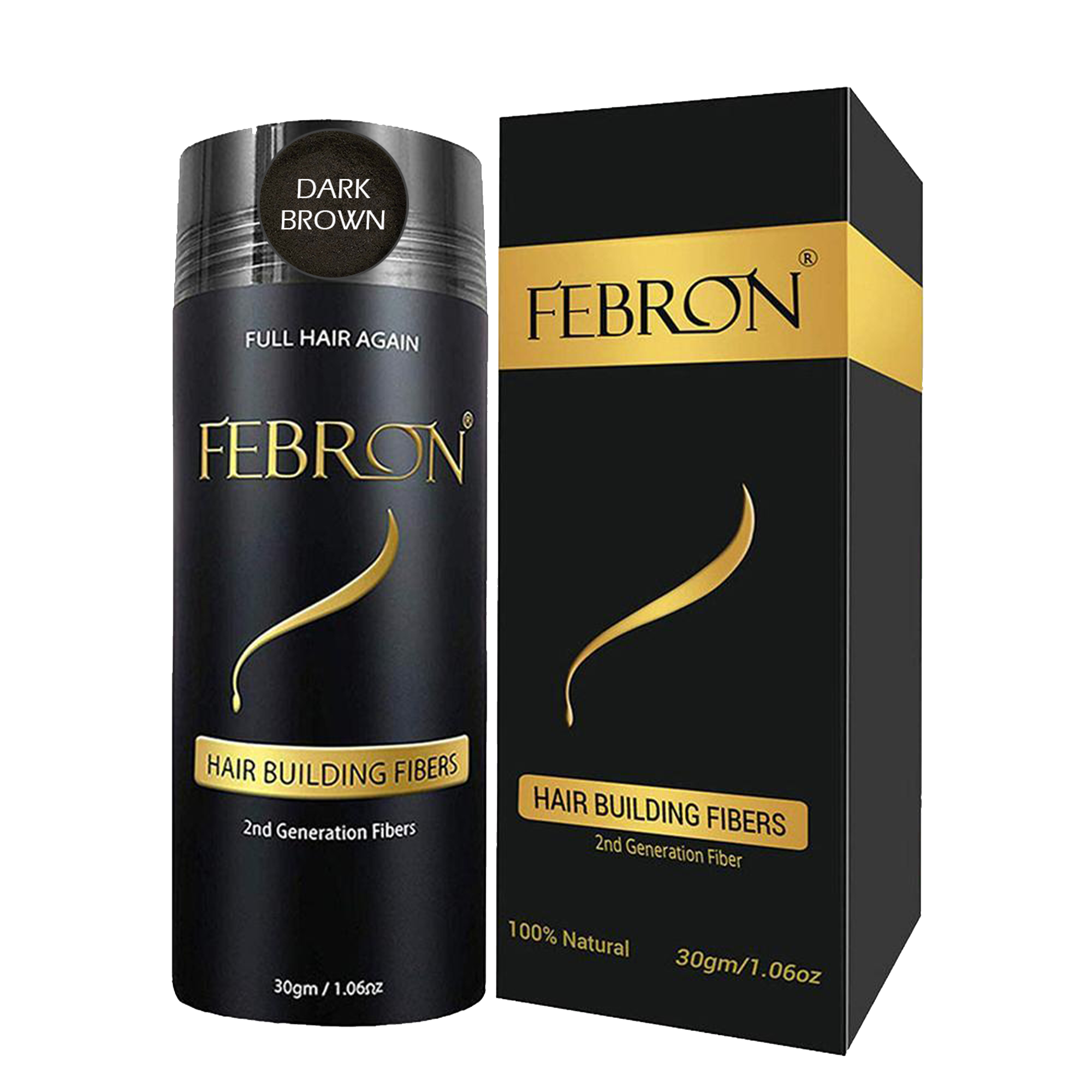Febron Hair Building Fibers |  Best Hair Loss Concealer for Men & Women