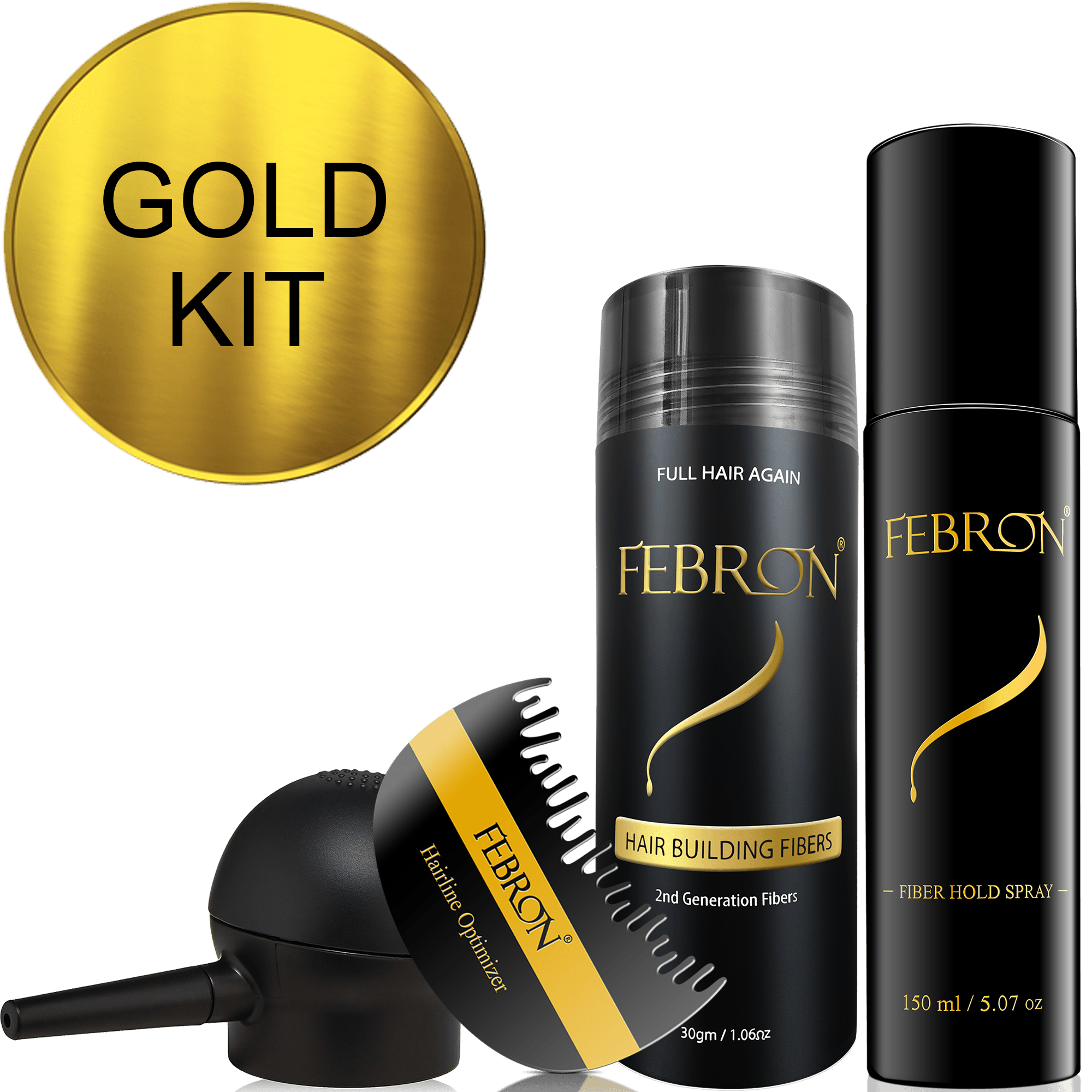 Febron® GOLD KIT 15% OFF | Hair Fibers Set