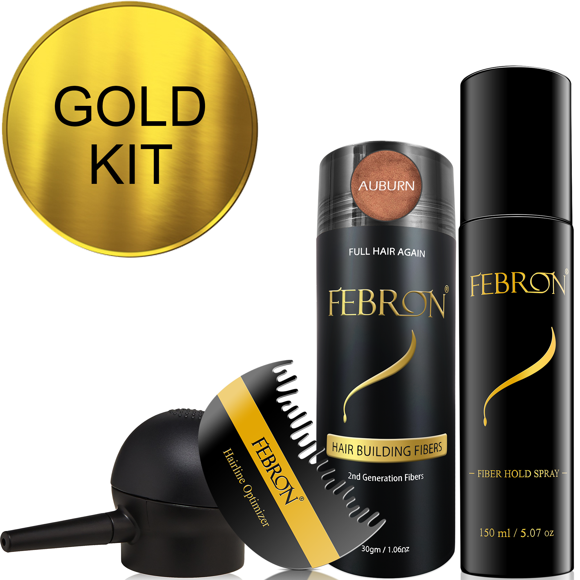 Febron® GOLD KIT 15% OFF | Hair Fibers Set