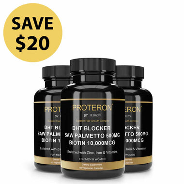 Febron Proteron natural Dht Blocker 3 In 1 Hair Loss Capsules